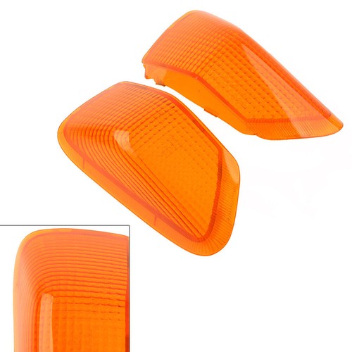 For KAWASAKI ZZR400 600 90-92 Front Turn Signals Indicator Light Lamp Lens Amber - 第 1/6 張圖片