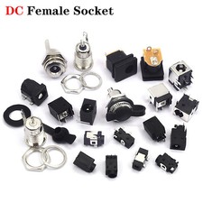 Panel Or Pcb Mount Dc Socket Power Jack Charger Port Waterproof Dust Cover