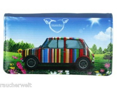 Tabak Beutel Tabak Tasche Leder Design Fan Serie Retro Mini VW Auto NEU