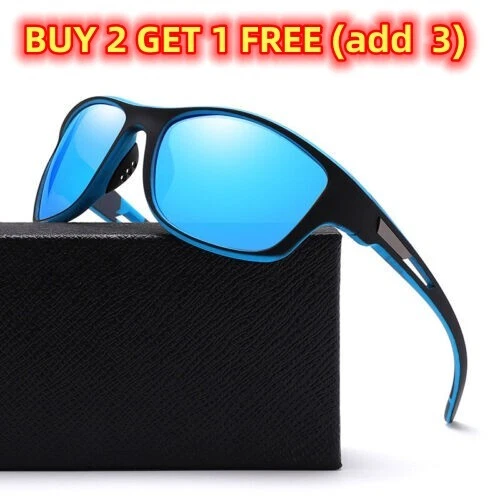 UK Polarized Sunglasses Men Women Retro Square Sport Driving Cycling Fishing