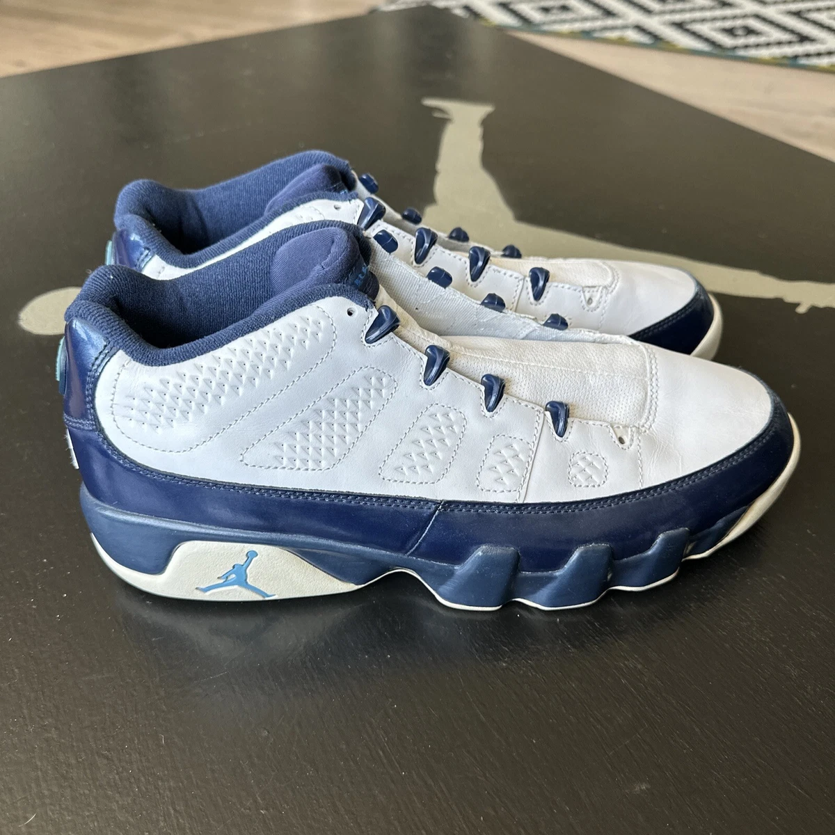 ? Nike Jordan 9 Retro Pearl Men Size 11 Men’s Athletic Shoes in White Navy Jordan 9 Retro Low  main image 2