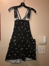 Women's Juniors Tinseltown Jean Shorts Overalls Size Large