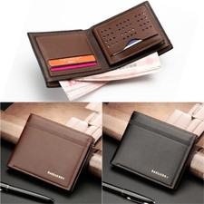 Men's Bifold Leather Credit ID Card Holder Wallet Billfold Purse Clutch Billfold
