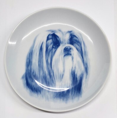 Original Hundeteller / Hundeplatte lhasa Apso - Tove Svendsen