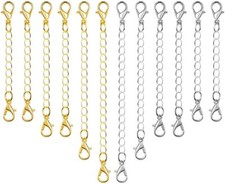 12Pcs Chain Extender Jewelry Necklace Lobster Clasps and Closures for Necklace B