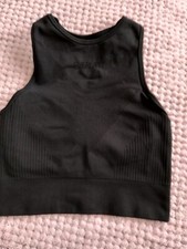 Everlast schwarzes Sport BH Top Stretch nahtlos XS Größe 6 sehr guter Zustand
