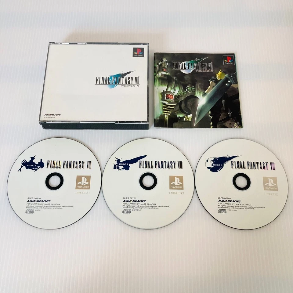 FINAL FANTASY 7 8 9 VII VIII IX FF Lot 3 Set Sony PS1 Playstation1 Japan Ver. - Image 3 of 4