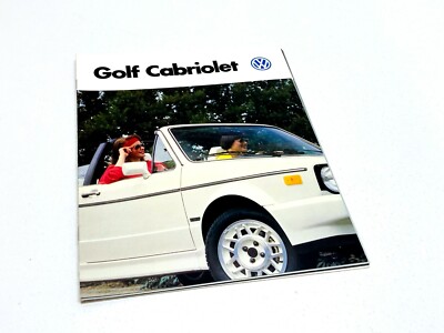 1988 Volkswagen Golf Cabriolet Brochure | eBay