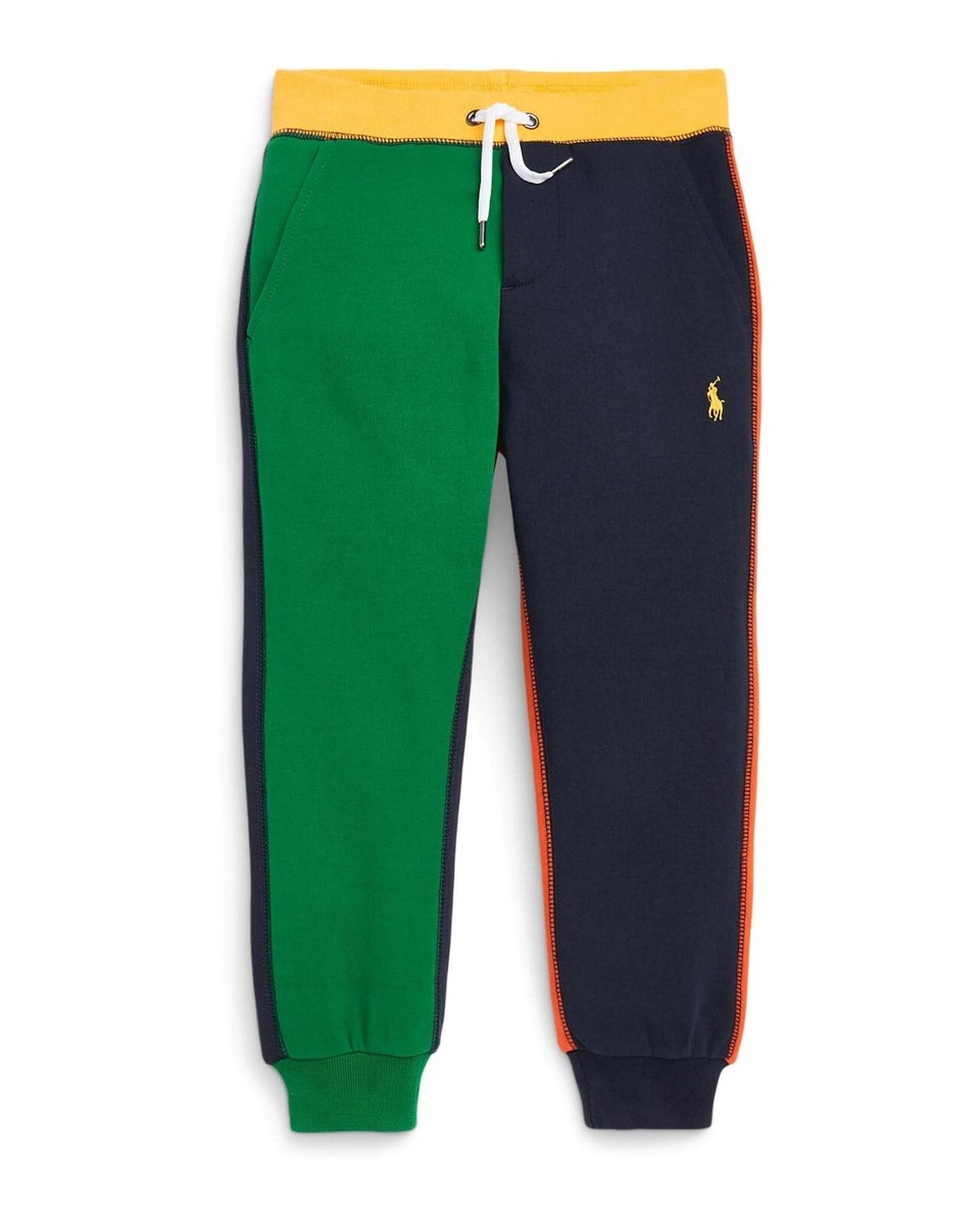 NEW Polo Ralph Lauren Color-Blocked Double-Knit Joggers