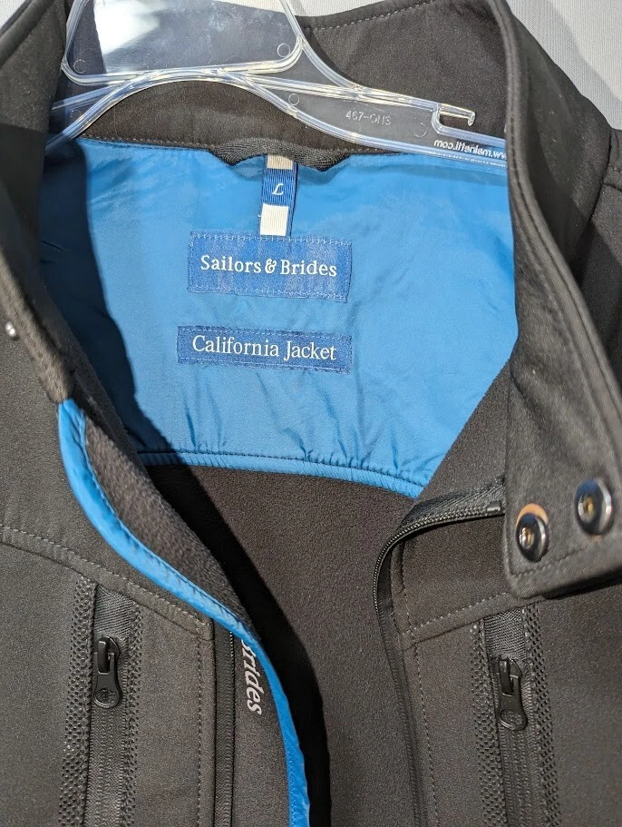 Sailors & Brides California Jacket Black Weatherproof  World Traveler Ladies L - Image 3 of 4
