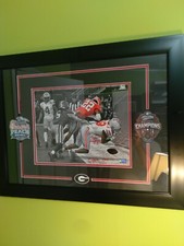 JAVON BULLARD FRAMED AUTO SIGNED 11x14 "LIGHTS OUT"  PHOTO 1/1 GEORGIA BULLDOGS