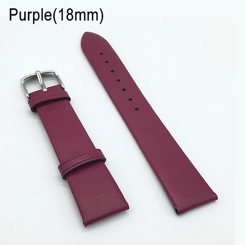 Universal Leather Watch Band Replacement Strap 12/14/16/18/20/22MM