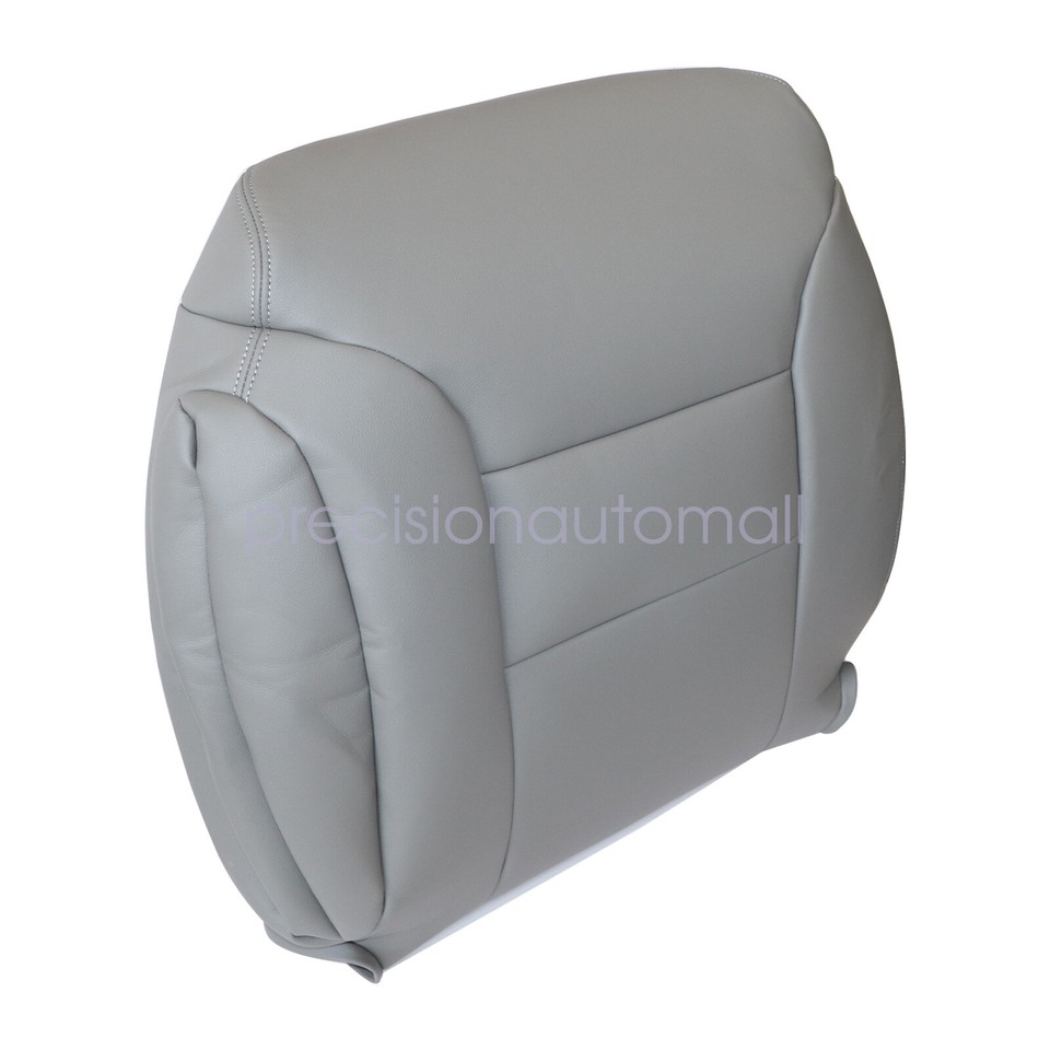 Front Bottom & Back Leather Seat Cover Gray For 1997 1998 GMC Sierra