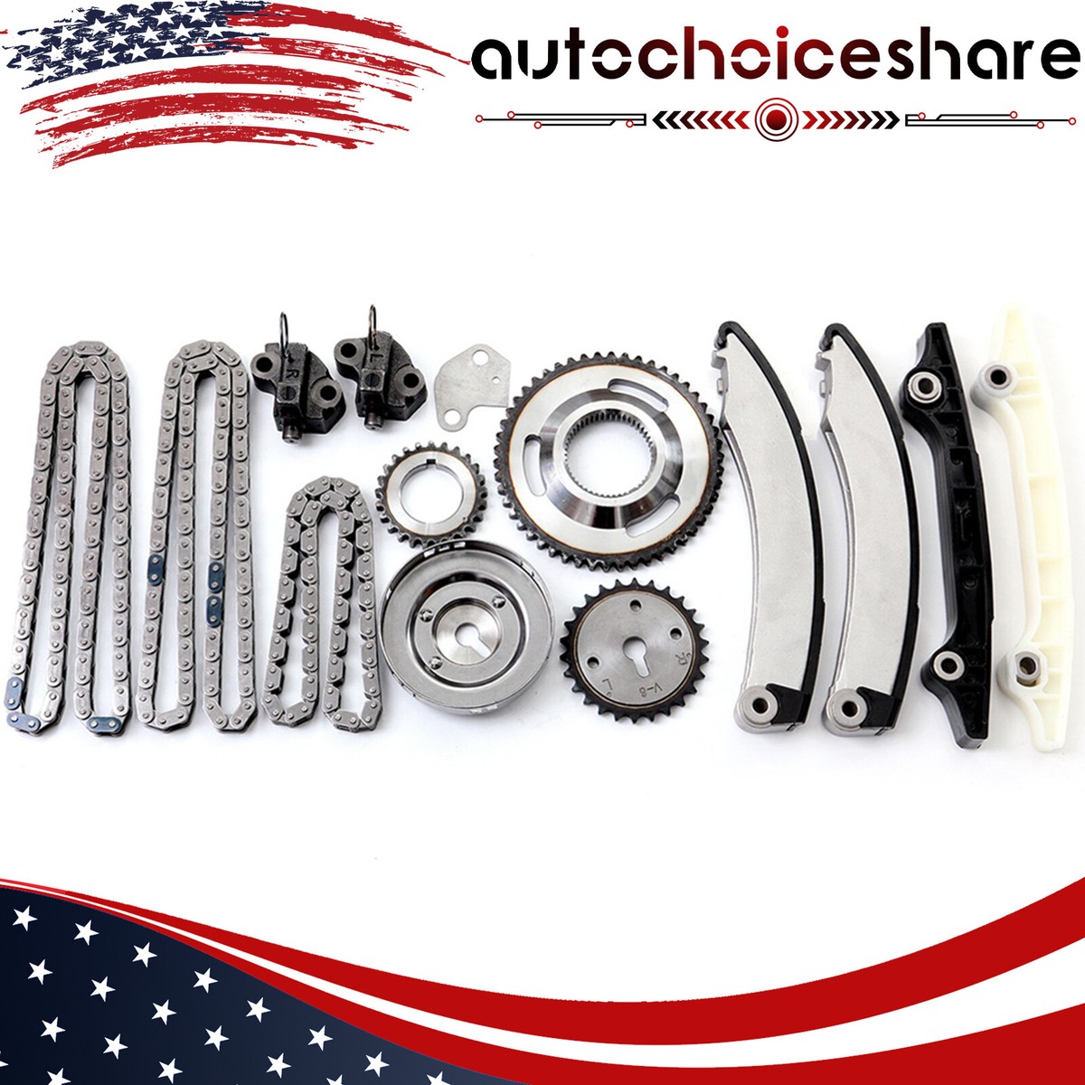 Engine Timing Chain Kit For Dodge Ram 1500 Jeep Liberty 3.7L 02-03