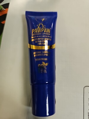 Dr Paw Paw Overnight Lip Mask Soften & Smooth Vegan Fragrance Free .33 fl oz NEW