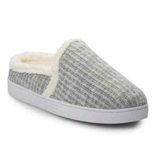 SONOMA OUTSIDE INSIDE DOORS FUR LINED -CUSHIONED SLIDE IN SLIPPERS XL 11-12