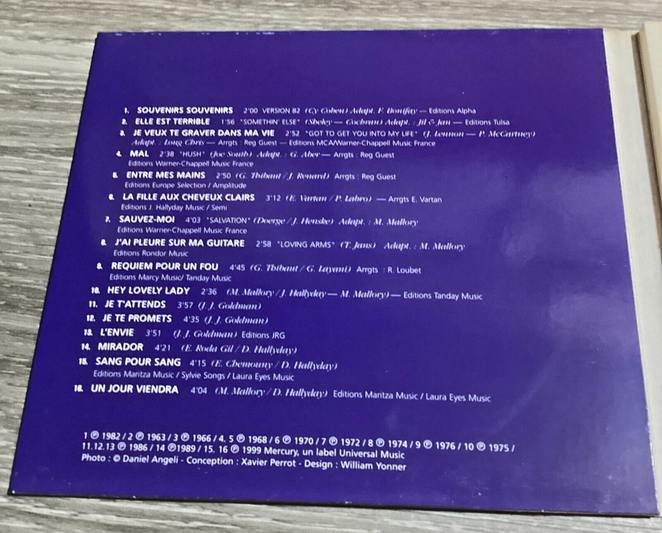 Johnny Hallyday Vol. 4 Best of Compilation CD Digipack Universal LN - Image 2 of 4