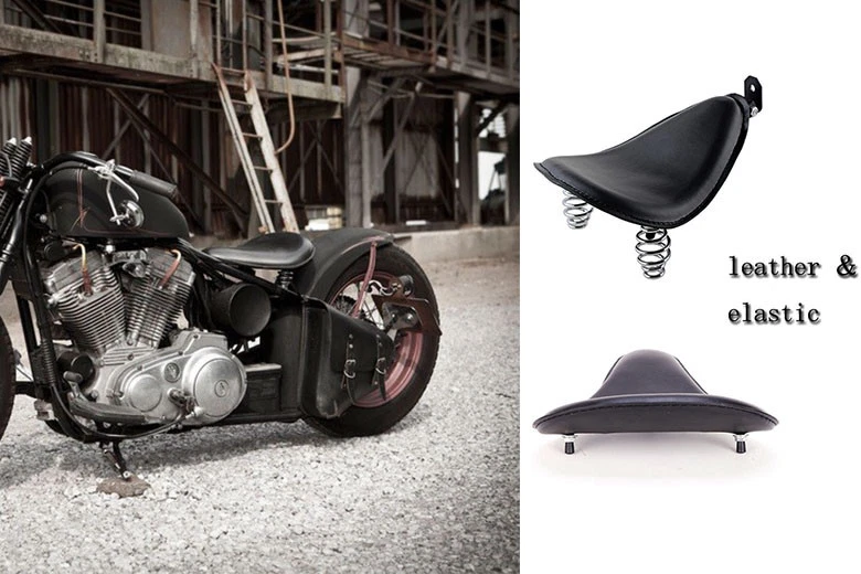 Asiento individual de resorte negro para motocicleta Honda Shadow Aero 1100 / Sabre 1100 13" EE. UU. Foto 3 de 4