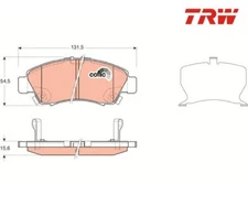 Brake pad set, disc brake Cotec TRW GDB3212 for Honda