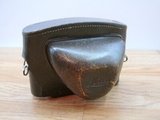 Leica M leather case for camera and standard lens.