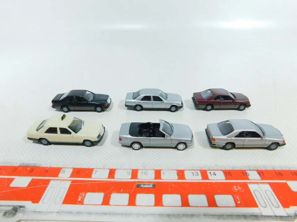 Herpa H0 1:87 Confezione Di Auto MB; Stelle Rotte; 300 E Taxi Ecc, #BV964-0,5 - Immagine 2 di 4