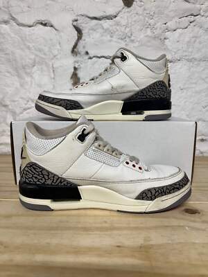 Air Jordan 3 White Cement Reimagined Sz 8 | eBay