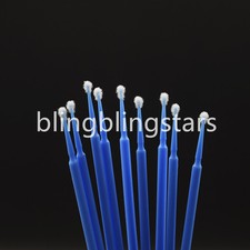 400 Pcs Dental Disposable Micro Applicator Brush Bendable 2.5mm Blue Regular