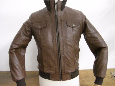 sportliche Damen Lederjacke Größe 38 butterweiches Lamm Nappa