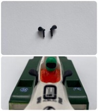 GP54 - Greenhills Black Wing Mirror Pair for Scalextric Saudia Leyland FW07B - N