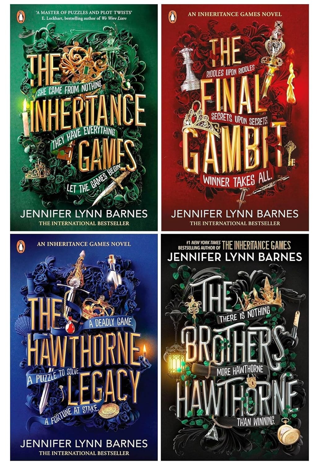 The Inheritance Games Series 4 Books Collection Set By Jennifer Lynn Barnes