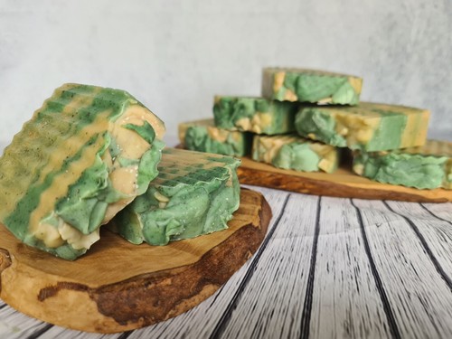 Tea Tree Soap Purifying Handmade Vegan Natural Cold Process Bar Palm Free - Picture 3 of 3