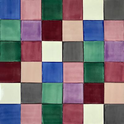 Patchwork Einfarbigen Fliesen 90 Stück,Wandfliesen Für Küche, Badezimmer-Ciruela