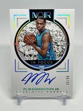 2019-20 Panini Noir In Focus #PJW P.J. Washington Rookie Auto /99 RC Autograph