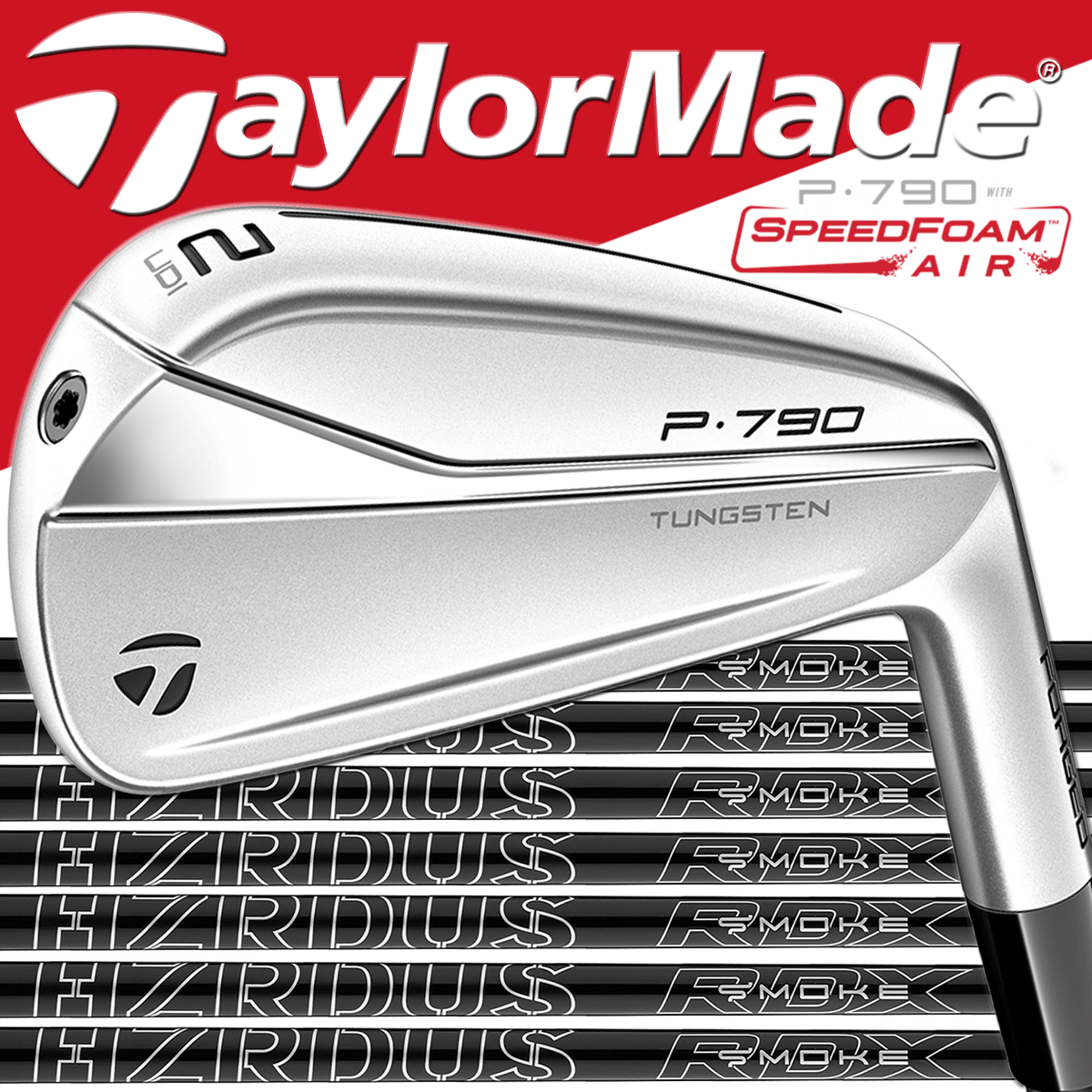 TAYLORMADE 2022 P790 UDI 2 IRON +STIFF HZRDUS SMOKE RDX 6.0 GRAPHITE SHAFT ショッピング純正 テーラーメイド p790 UDI #2 ハザーダスブラック<X> クラブ