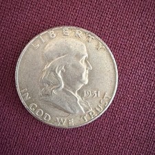 1951 franklin half dollar