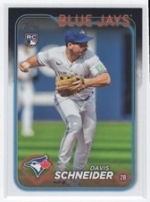 #189 2024 Topps + Davis Schneider RC Toronto Blue Jays