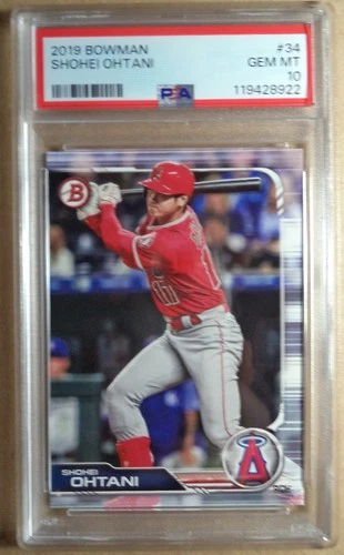 2019 Bowman #34 Shohei Ohtani PSA 10 Gem MT #119428922