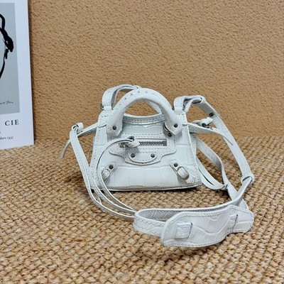 Balenciaga Pre-Owned Authentic Satchel White Free Tracked Shipping