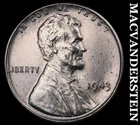 1943 Lincoln Wheat Cent- Choice Gem Brilliant Uncirculated Luster #i8926