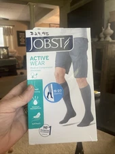 JOBST Active Wear Medical Compression Socks.   Size Small 15-20 mmHg Denim