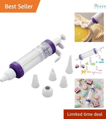 Cake Decorator Kit Plastic 4 Tips Fill Tool Beginners Professional Decor