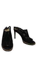 Via Spiga Black Suede Heels, Size 7.5M