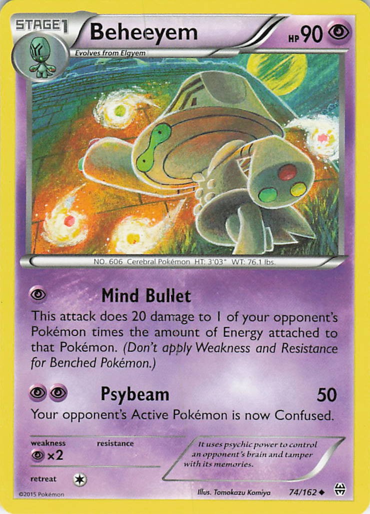 Beheeyem Normal Uncommon XY - BREAKthrough 74/162 NM