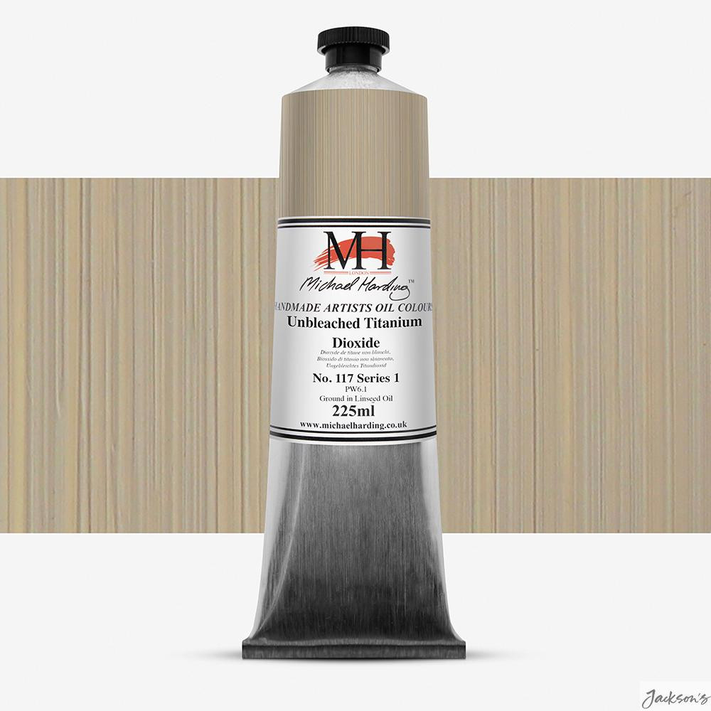 Michael Harding : Oil Paint : 225ml : Unbleached Titanium