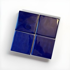 1 pc. Gloss Cobalt Blue Ceramic Tile, 4-1/4" American Olean S4449