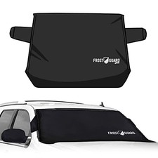 FrostGuard Plus/ Winter Windshield Cover Ice and Snow XL Size Black