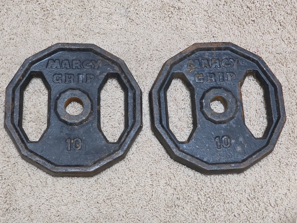 Plaques De Poids Marcy Grip - Occasion, état Vintage Mais Fonctionnel, Unisexe