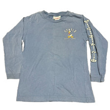 Vintage Walt Disney Shirt Kids Large L Blue Y2K Donald Duck Long Sleeve Hits USA