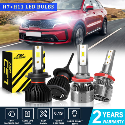 For Kia Sorento 2015-2019 H7+H11 6500K LED Headlight Combo High/Low Bulb Kit