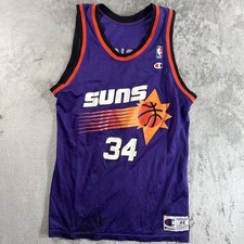Vintage Champion Phoenix Suns Charles Barkley Jersey Men's 44 Purple 34
